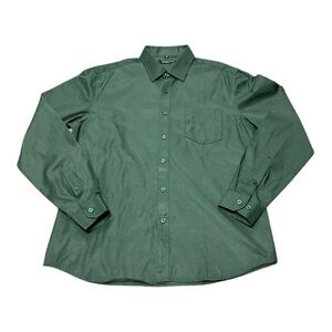 Wangyue - NEW - Casual Green Button Down Shirt with Classic Collar